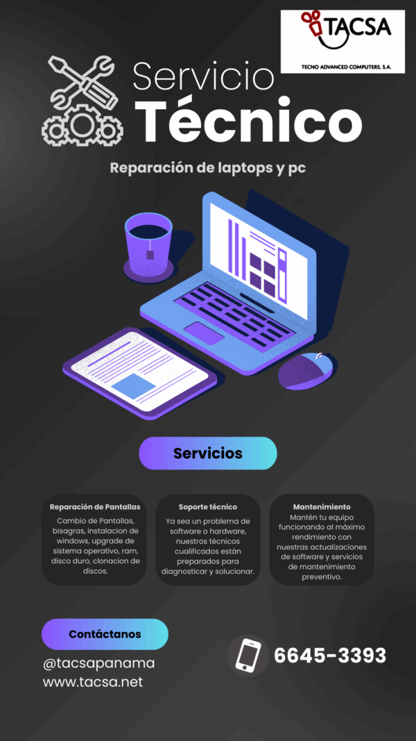 Reparación de laptops y Pcs