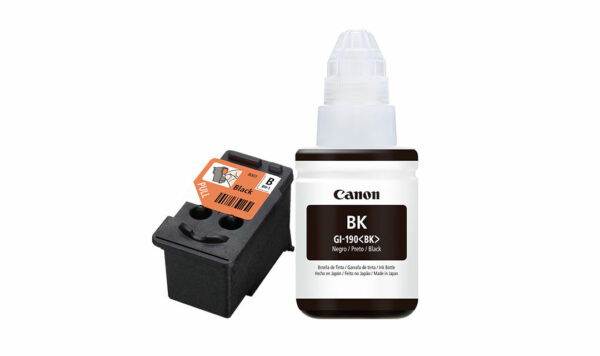 Cabezal Canon - Cartucho de tinta - Negro + Botella de tinta negra Canon